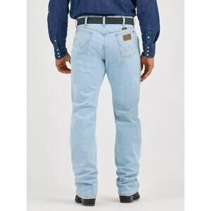 WRANGLER JEANS Mens 34x34 Blue Cowboy Cut Original Fit Pro Rodeo 13MWZ Denim NWT